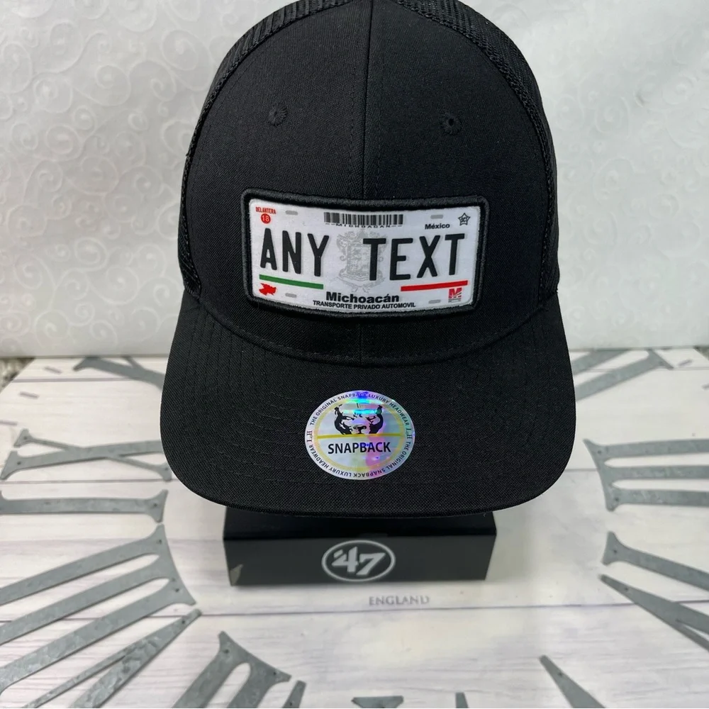 Michoacan ANY TEX Black Snapback, Any name or City Adjustable New unisex